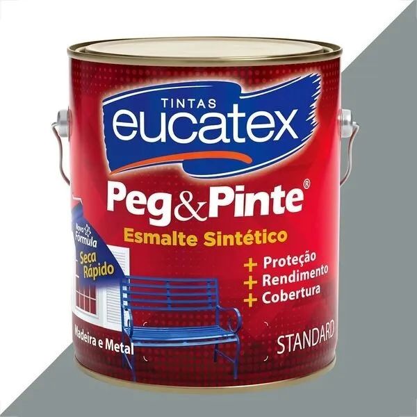 eucatex tintas esmalte sintético cinza medio brilhante