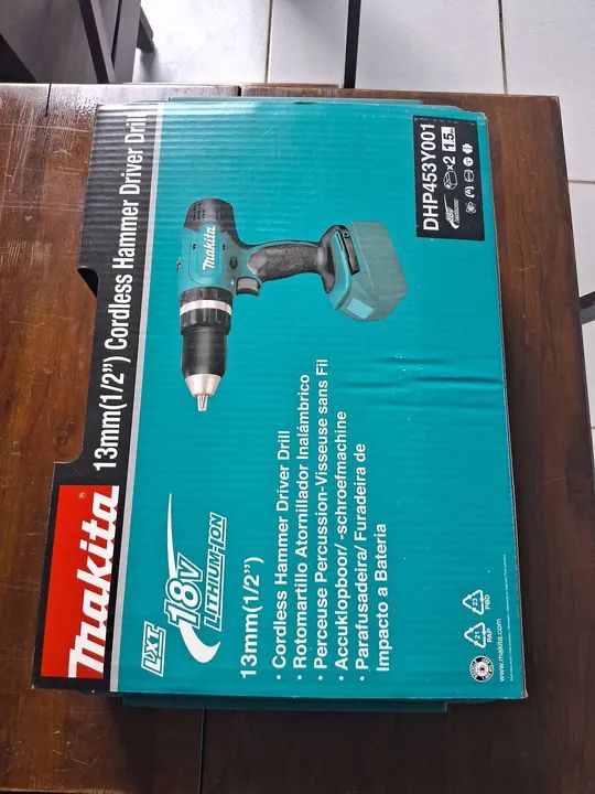 Parafusadeira/Furadeira Impac Bat 18v Dhp453sye Makita - Foto 4