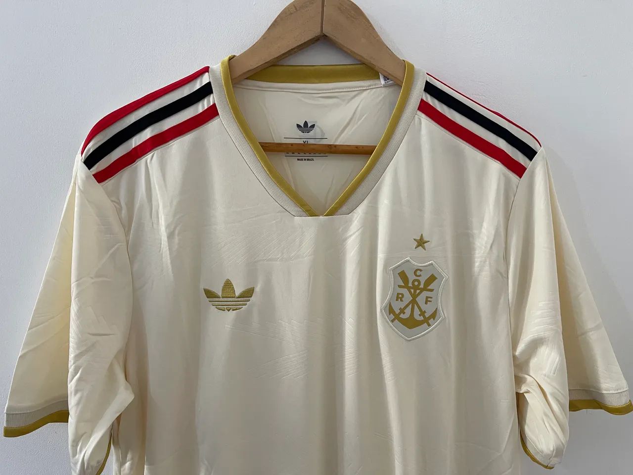 Camisa Flamengo bege segundo uniforme 