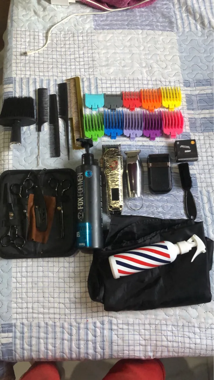 Kit de Barbeiro Profissional Completo