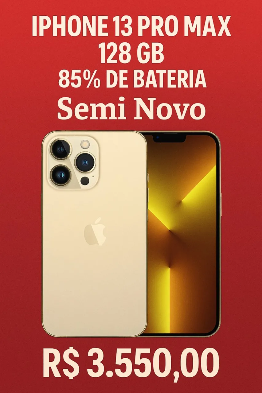 iPhone 13 ProMax 128gb semi novo
