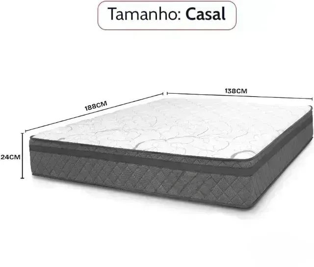 Colchão d28 casal c/ eps