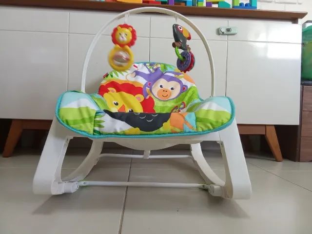 Cadeira Cadeirinha Balanço Bebê Conforto Fisher Price Minha Infância - Foto 4