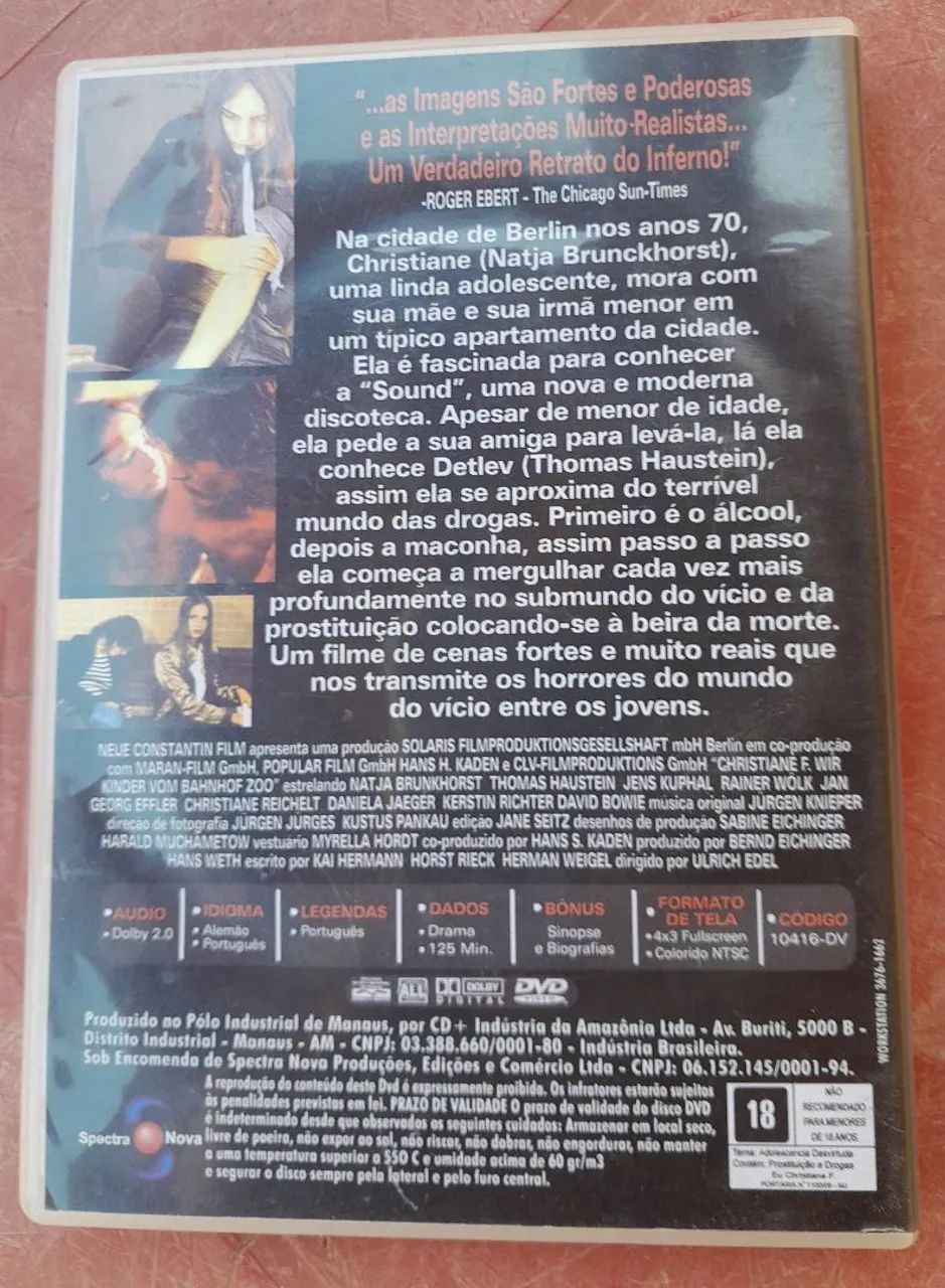 DVD FILME CRISTIANE F - Foto 2