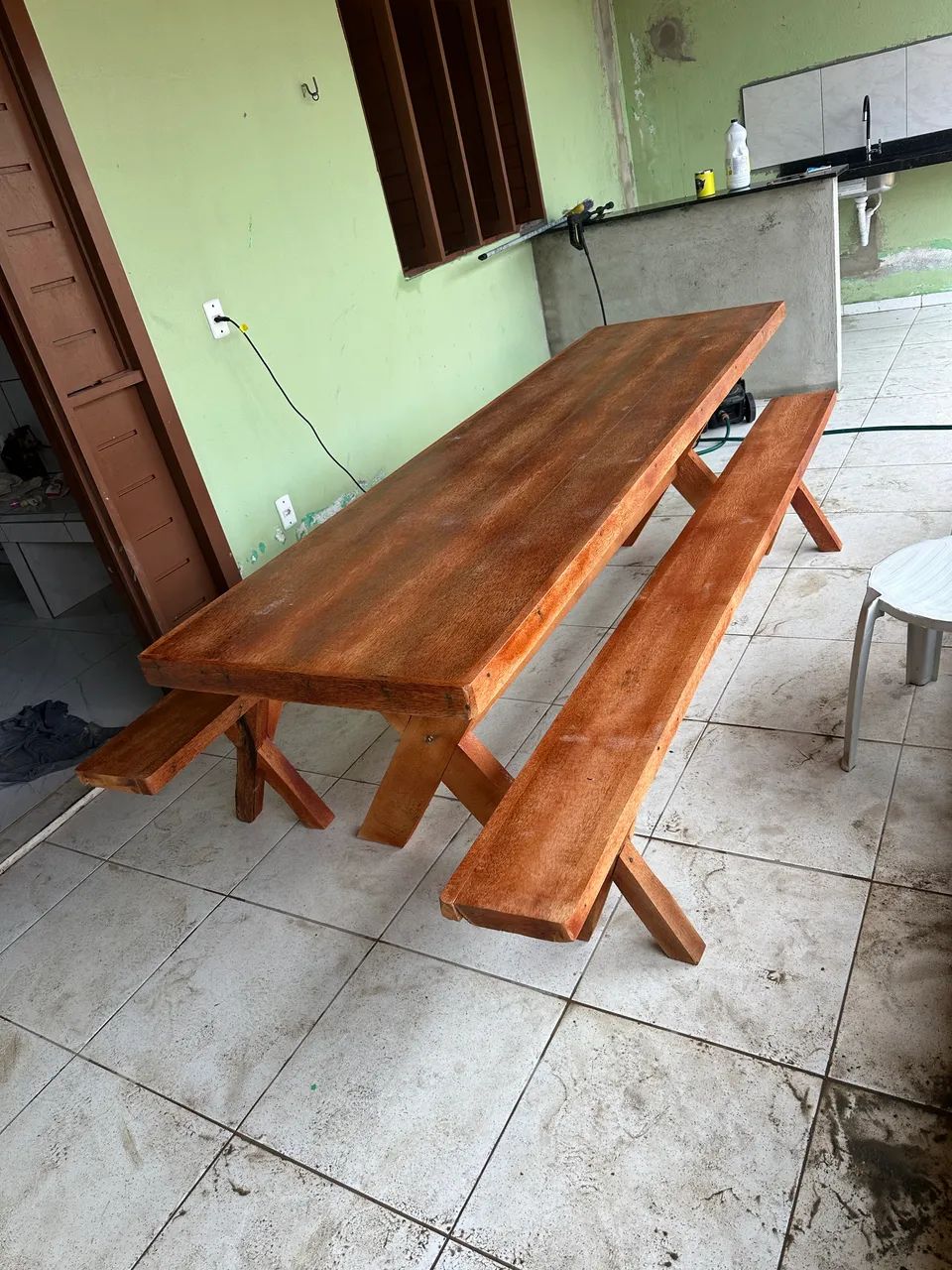 Mesa Rústica Maciça Preço Fábrica  - Foto 4