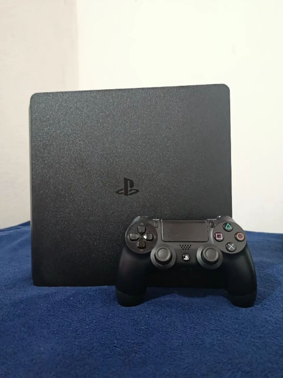 Playstation 4 slim + 30 jogos - bom e barato - Foto 4