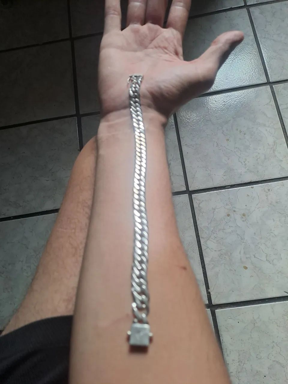Pulseira prata 925 8mm - Foto 5