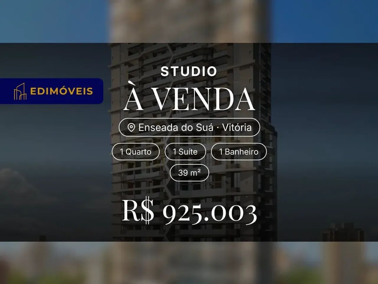 Enseada do Suá| Studio 1 quarto com espaço gourmet e academia