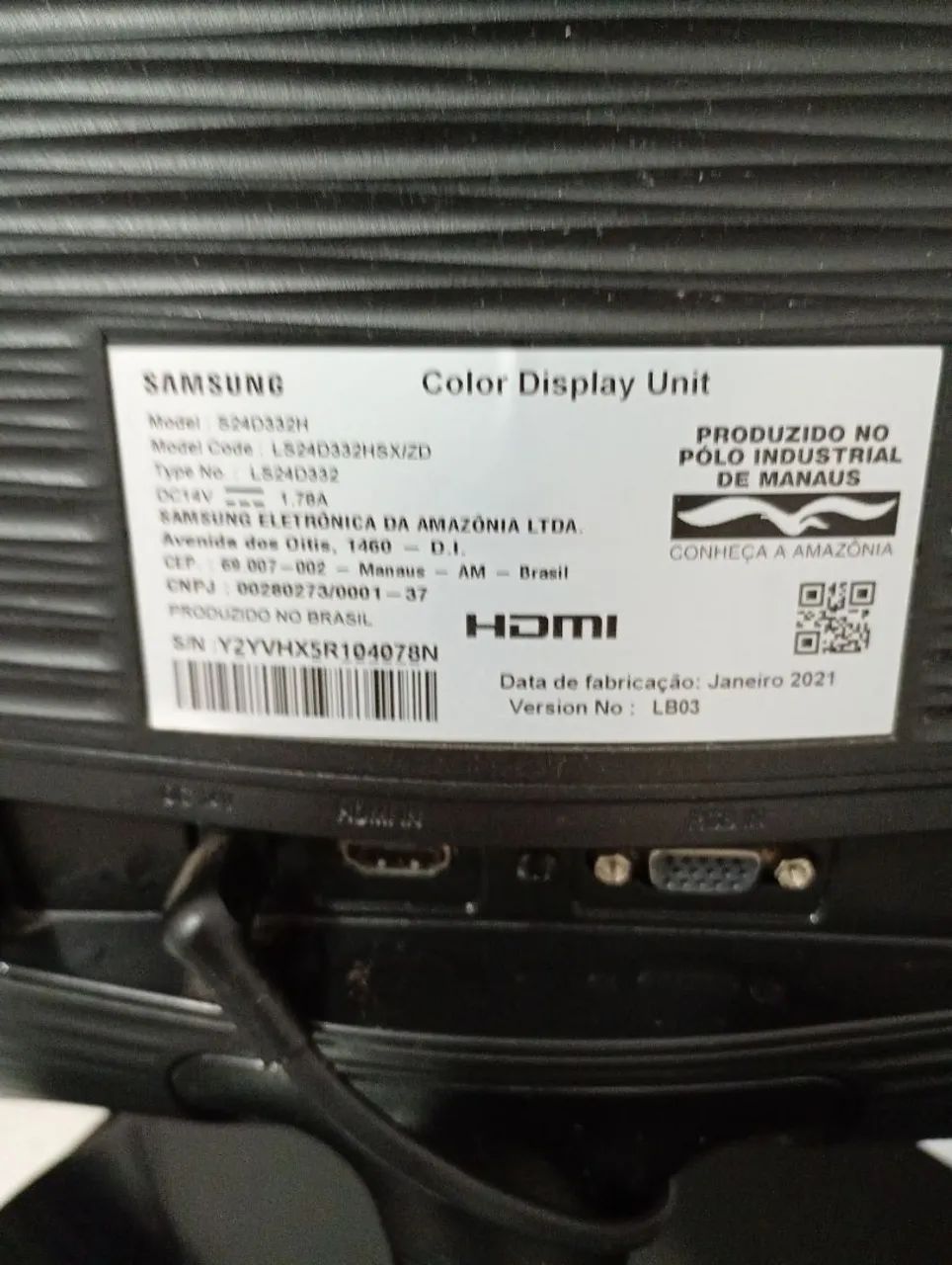 Monitor Gamer Samsung 24 S24D332H