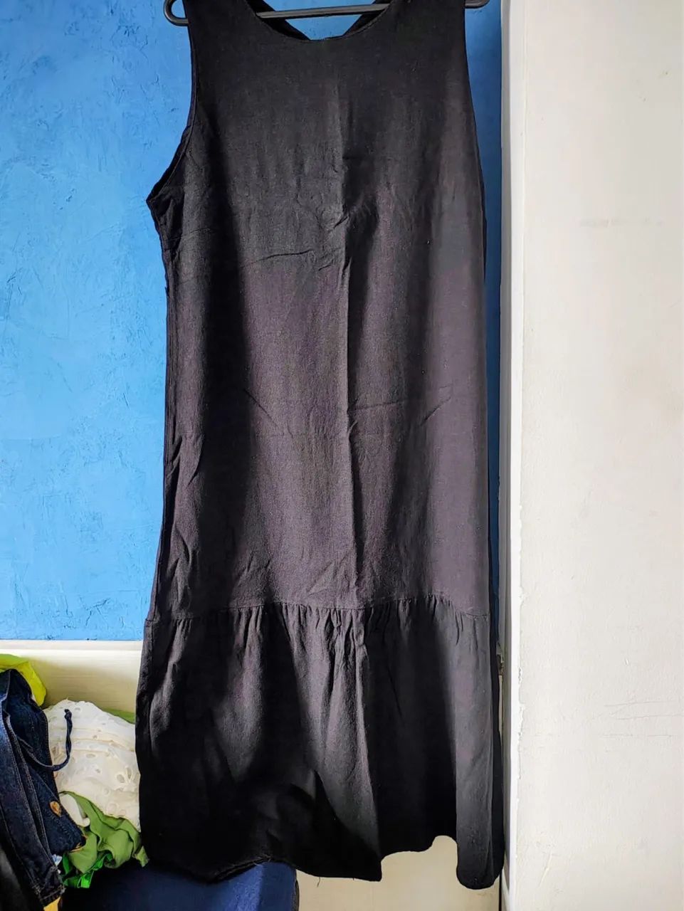 Vestido preto Linho 