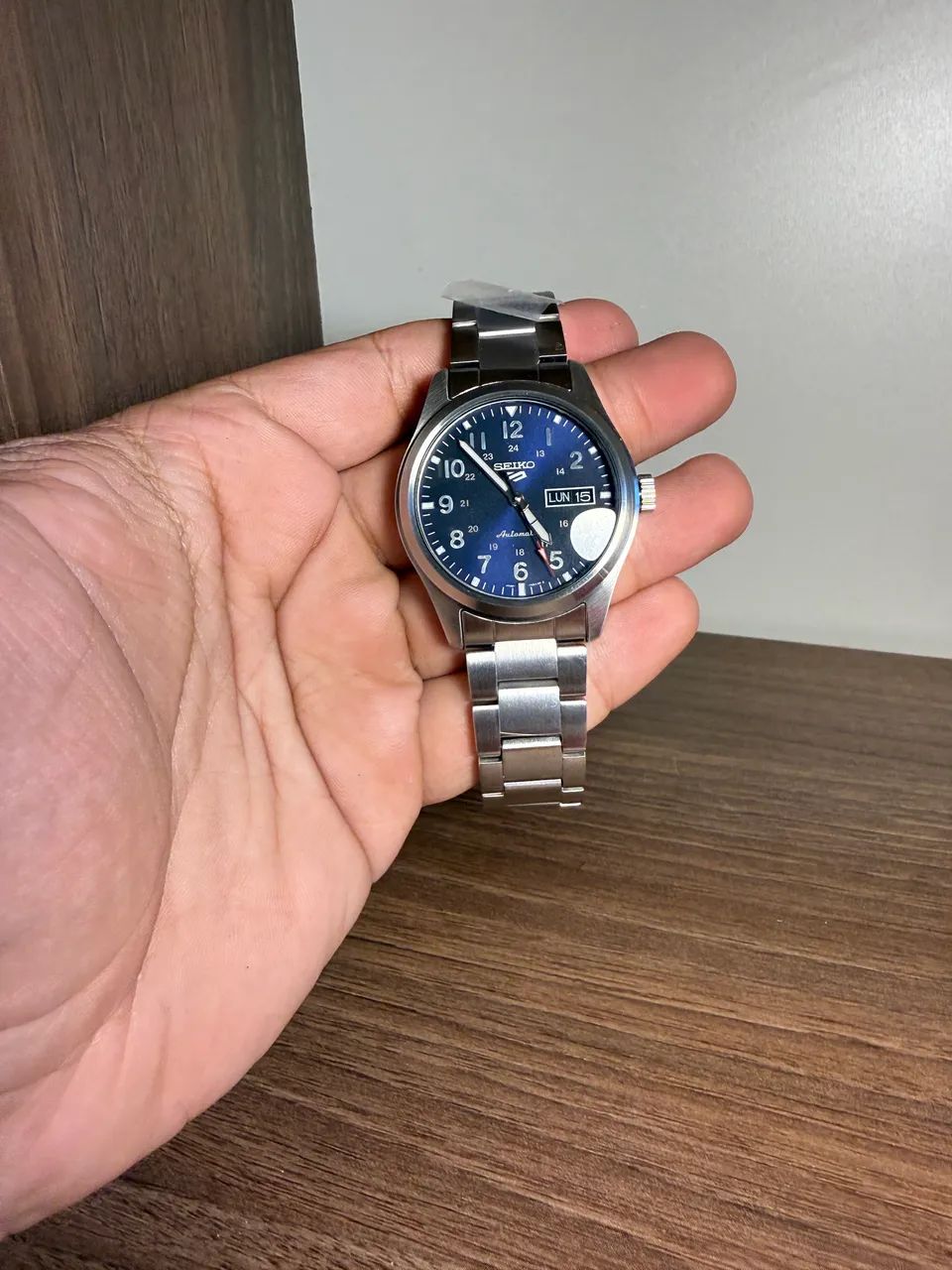 Relógio Seiko 5 Sports Field Automático SRPG29B1 Azul - Foto 5