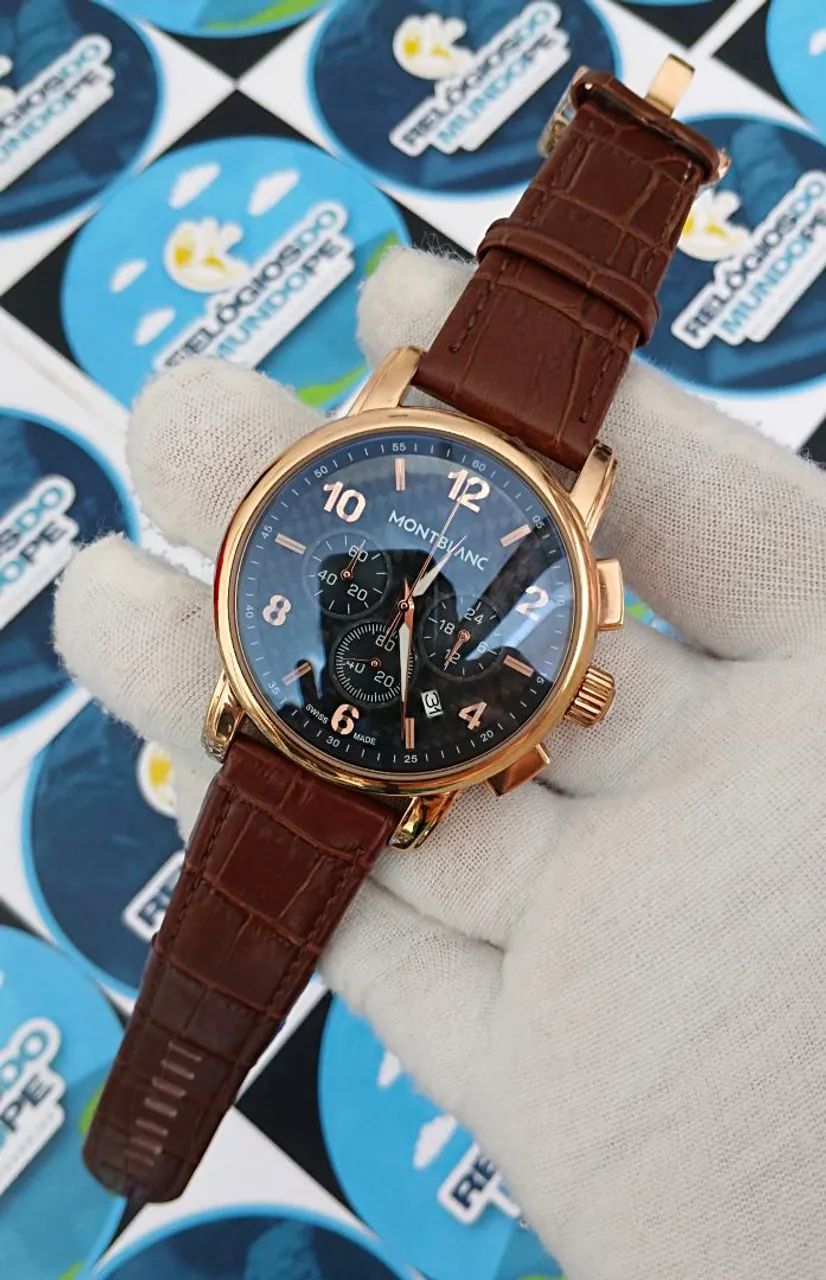 RELOGIO MONTBLANC CHNOGRAPH ROSE - Foto 3