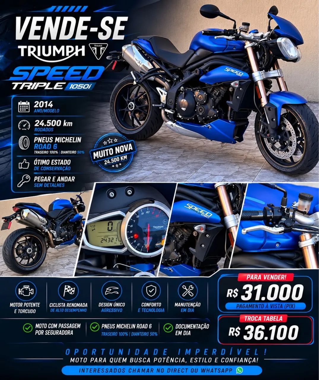 Moto impecável 