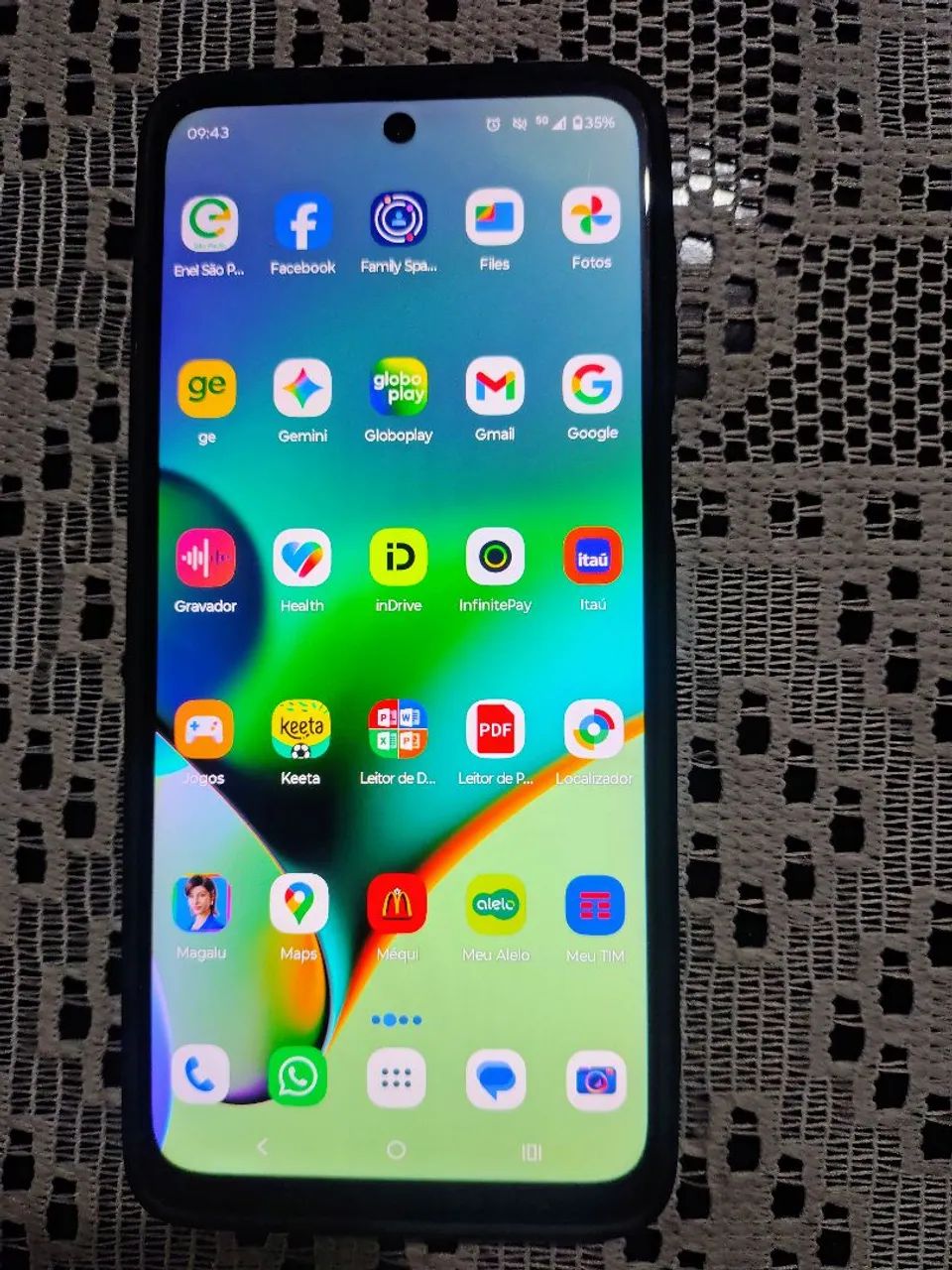 Motorola G54, (Só pega chip virtual)