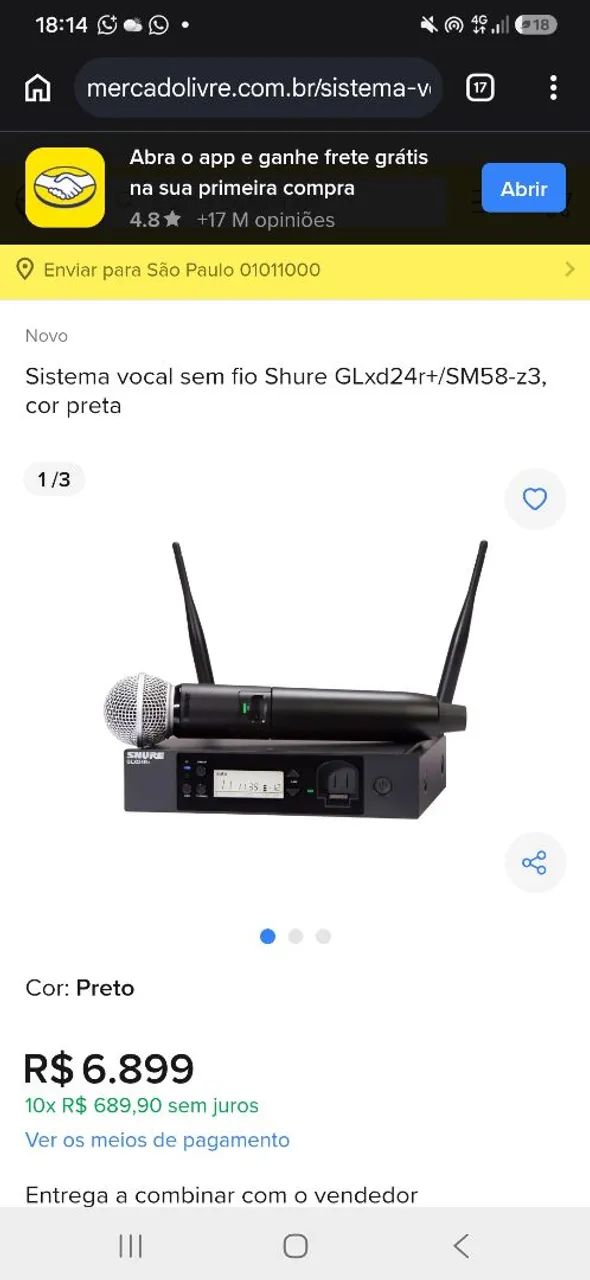 Microfone sem fio  - Foto 2