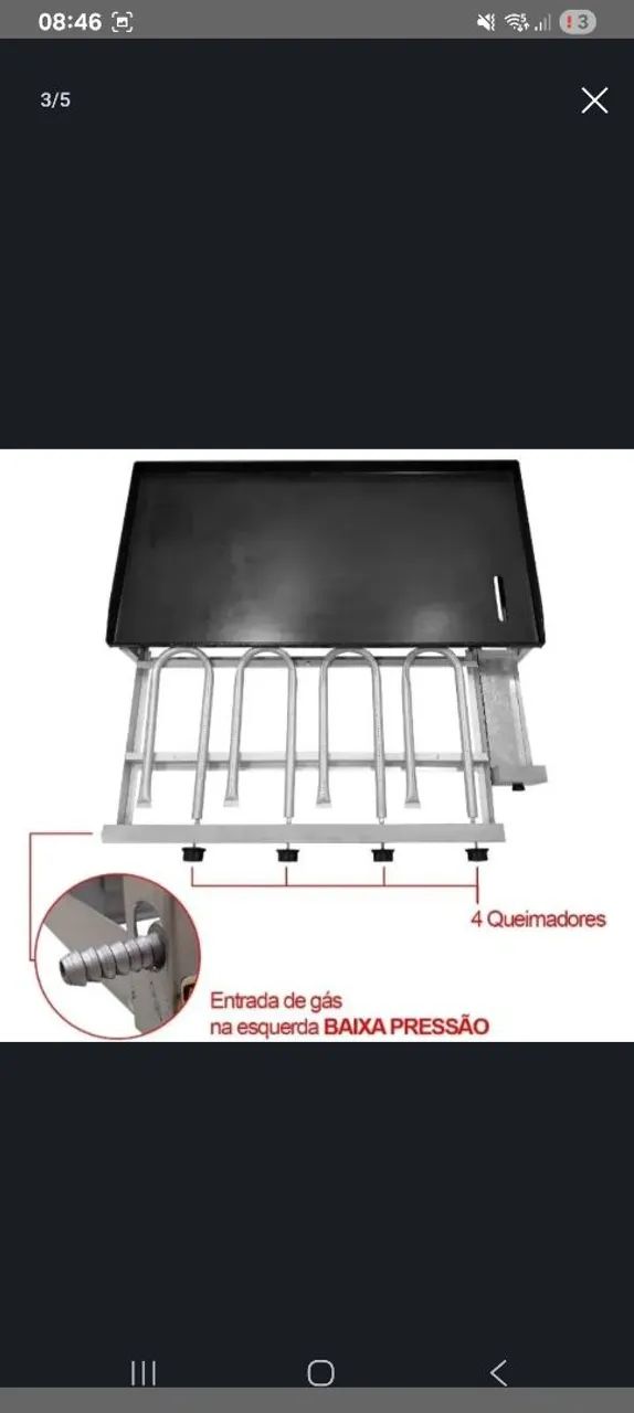 Chapa 4 Bocas Industrial - Foto 3