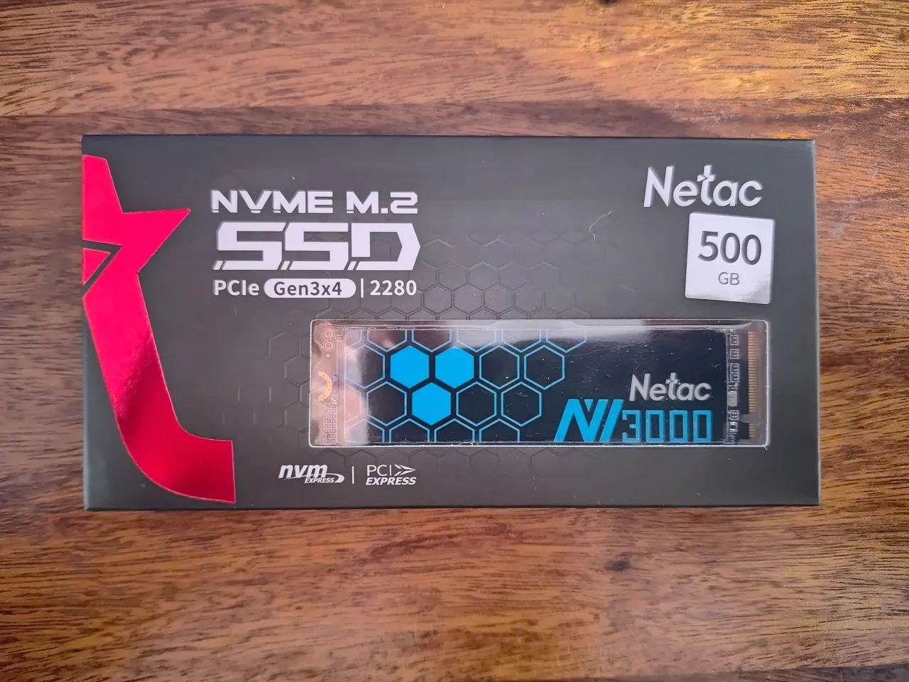 SSD NVMe M.2 500GB Netac NV3000 - Novo lacrado<br