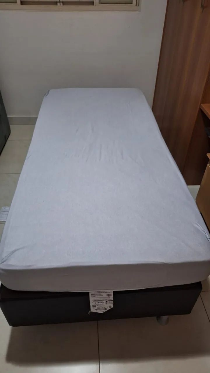COLCHÃO ORTOBOM PRÓ-SAUDE FIRME + BASE BOX PRETA