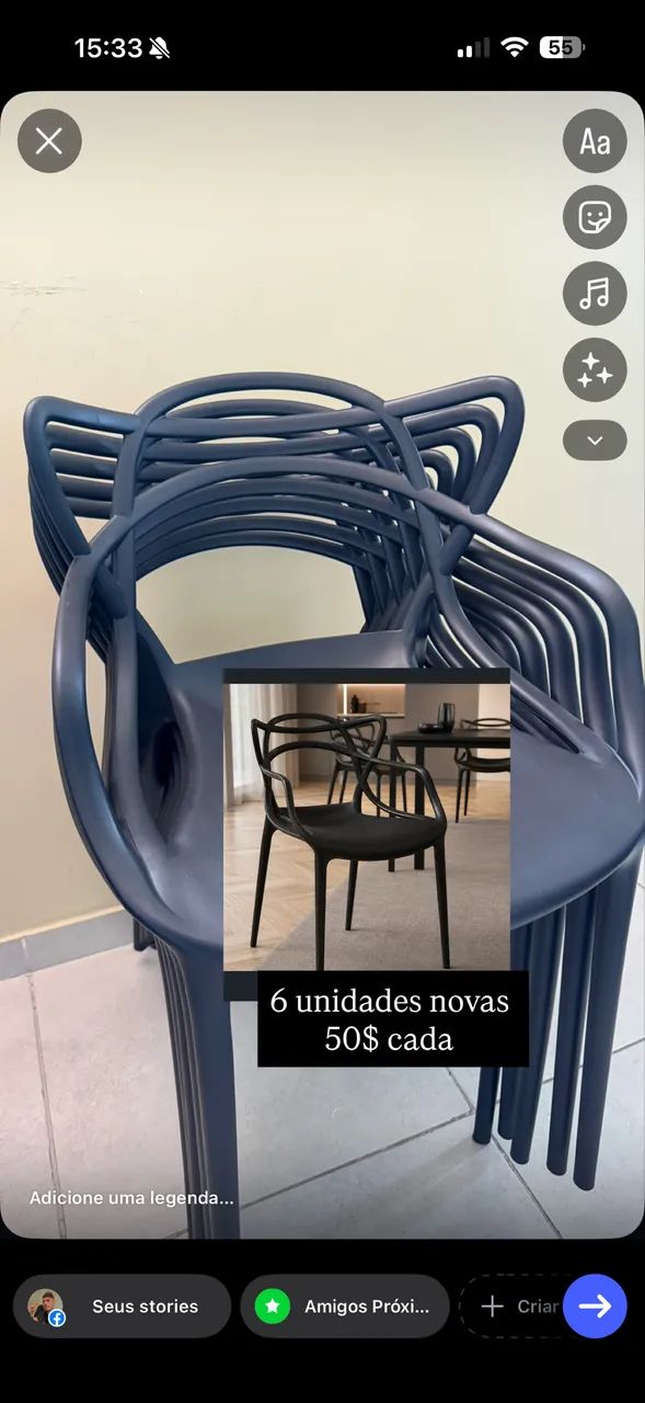cadeiras novas