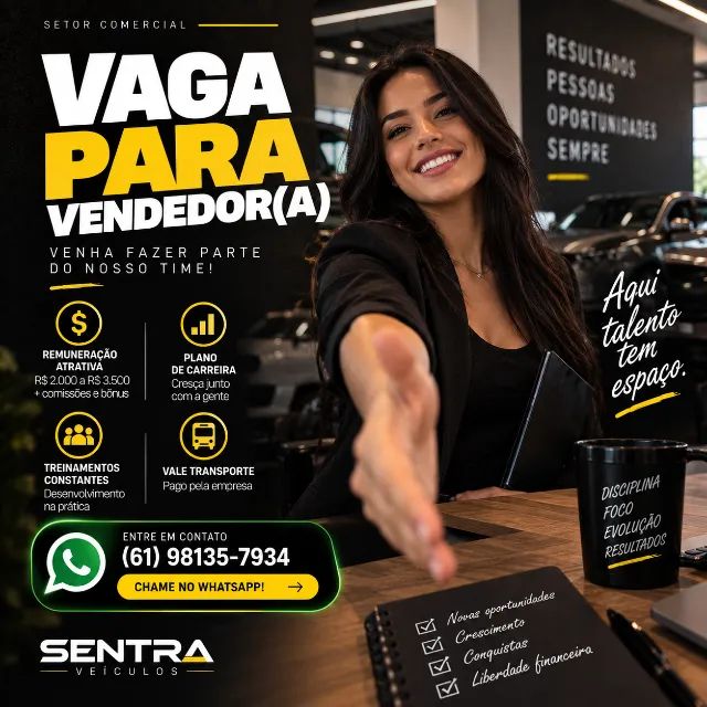 ASSISTENTE DE VENDAS | SELEÇÃO ABERTA