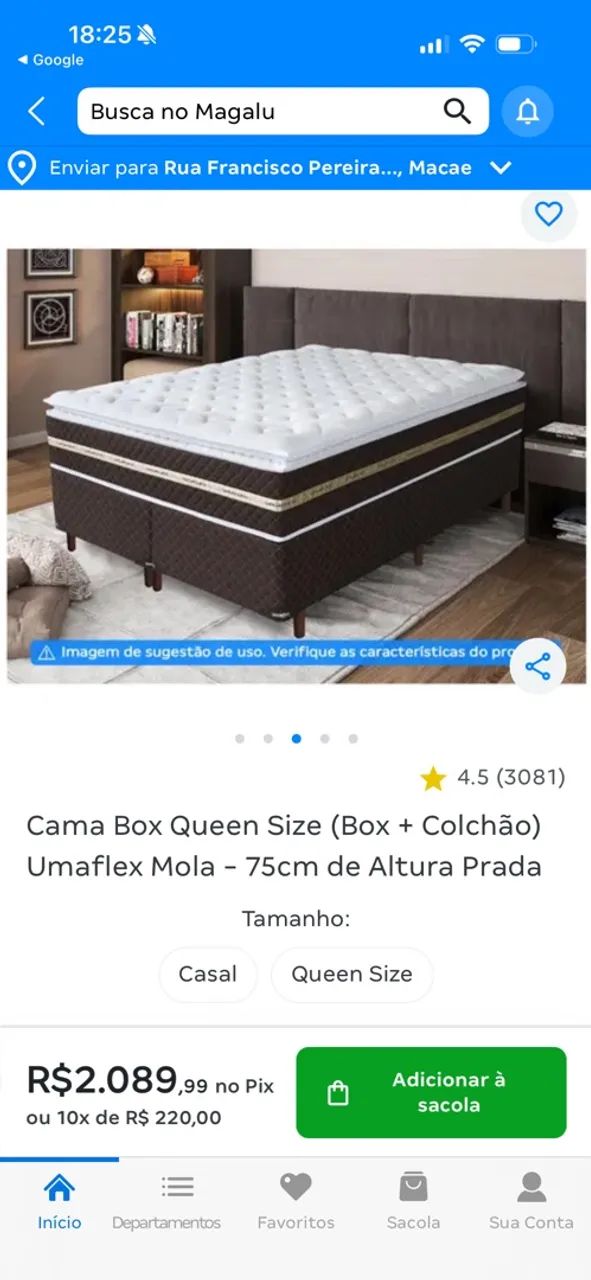 Cama queen box umaflex  - Foto 2