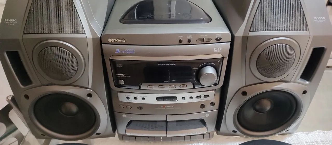 Aparelho de som Mini system gradiente energy E-550 Sony Philips Aiwa cce panasonic Sharp  - Foto 5
