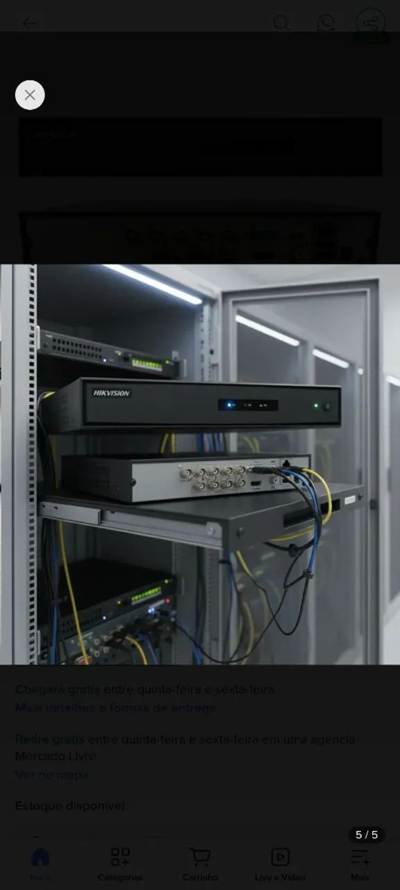 DVR 8 canais 500gb  HIKVISION - Foto 3
