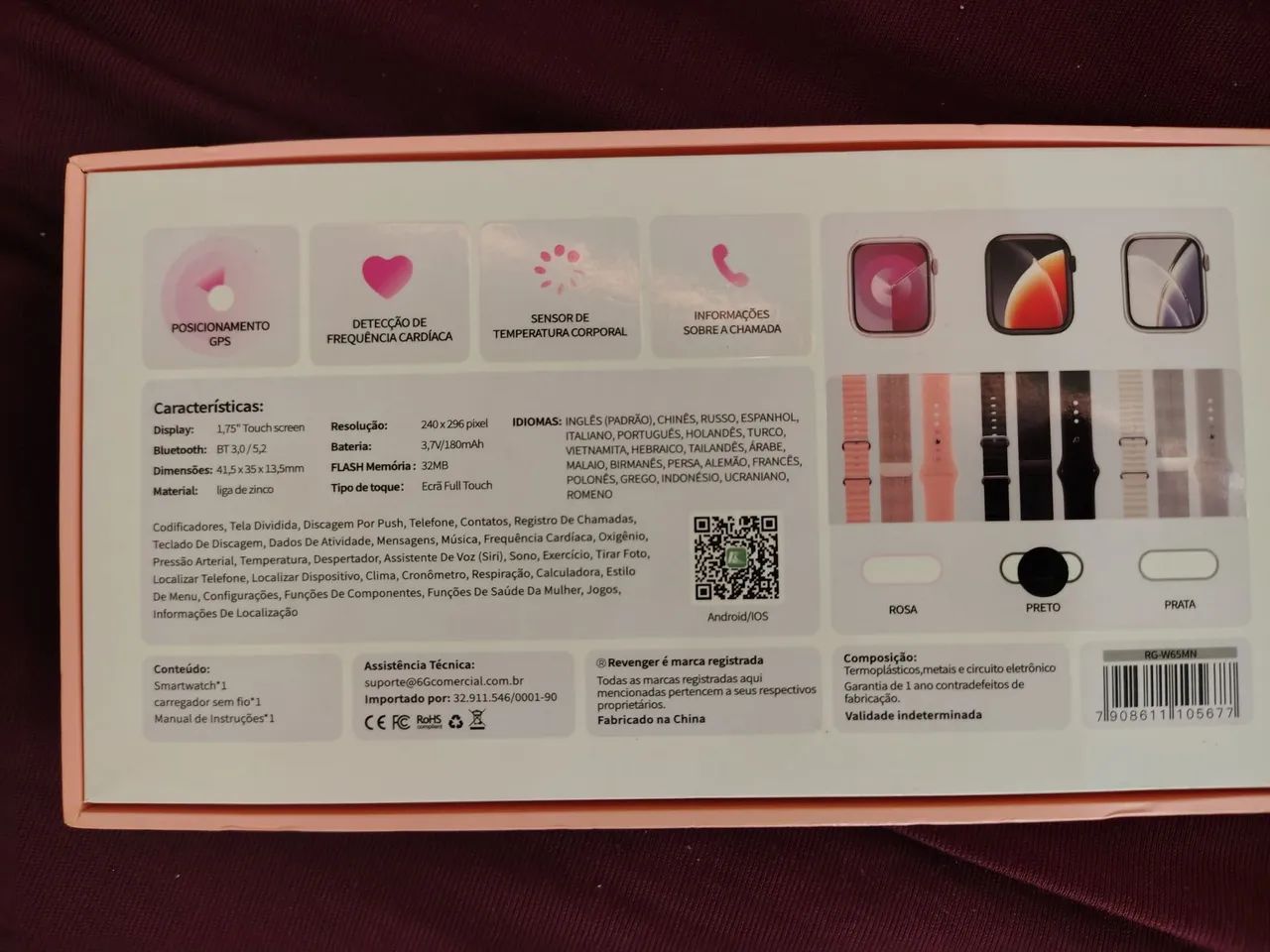 Relógio smartwatch mini - Foto 3