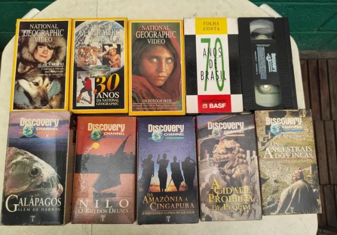 11 VHS - DISCOVERY CHANNEL e NATIONAL GEOGRAPHIC - DVD, Blu-Ray e