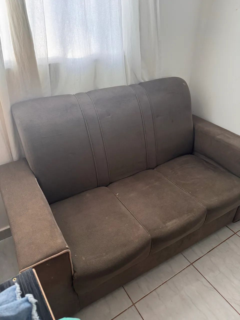 CONJUNTO DE SOFÁ CINZA (2 e 3 lugares) - Foto 4