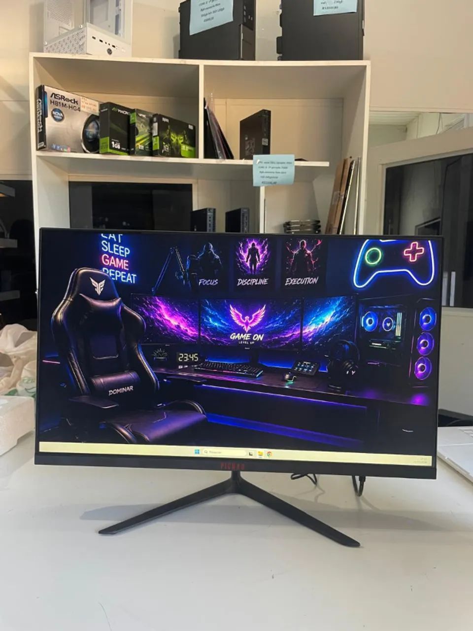 Monitor Gamer 24 polegadas pichau led 75hz/full hd/ HDMI/VGA/ com garantia e nf - Foto 2