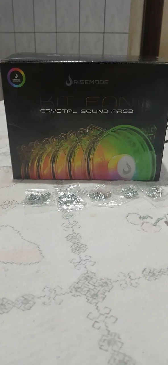 Kit 5 fans risemode vem com controle