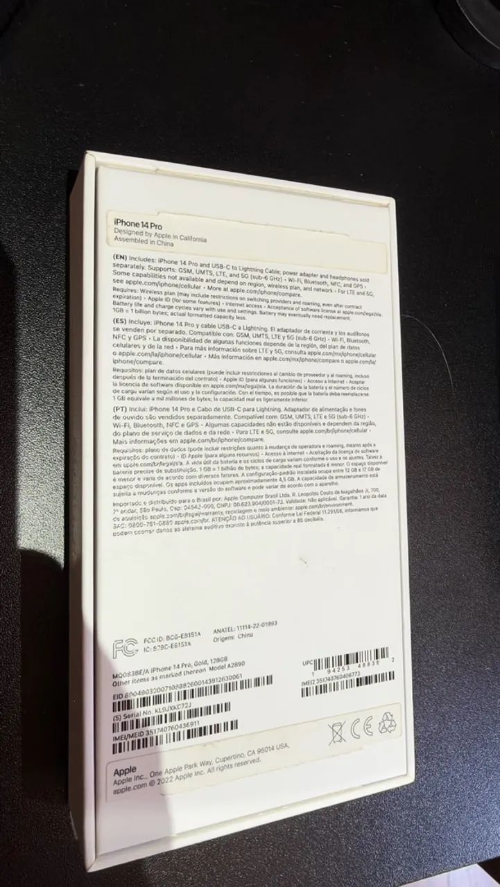 iPhone 14 PRO GOLD 128 GB - Foto 2