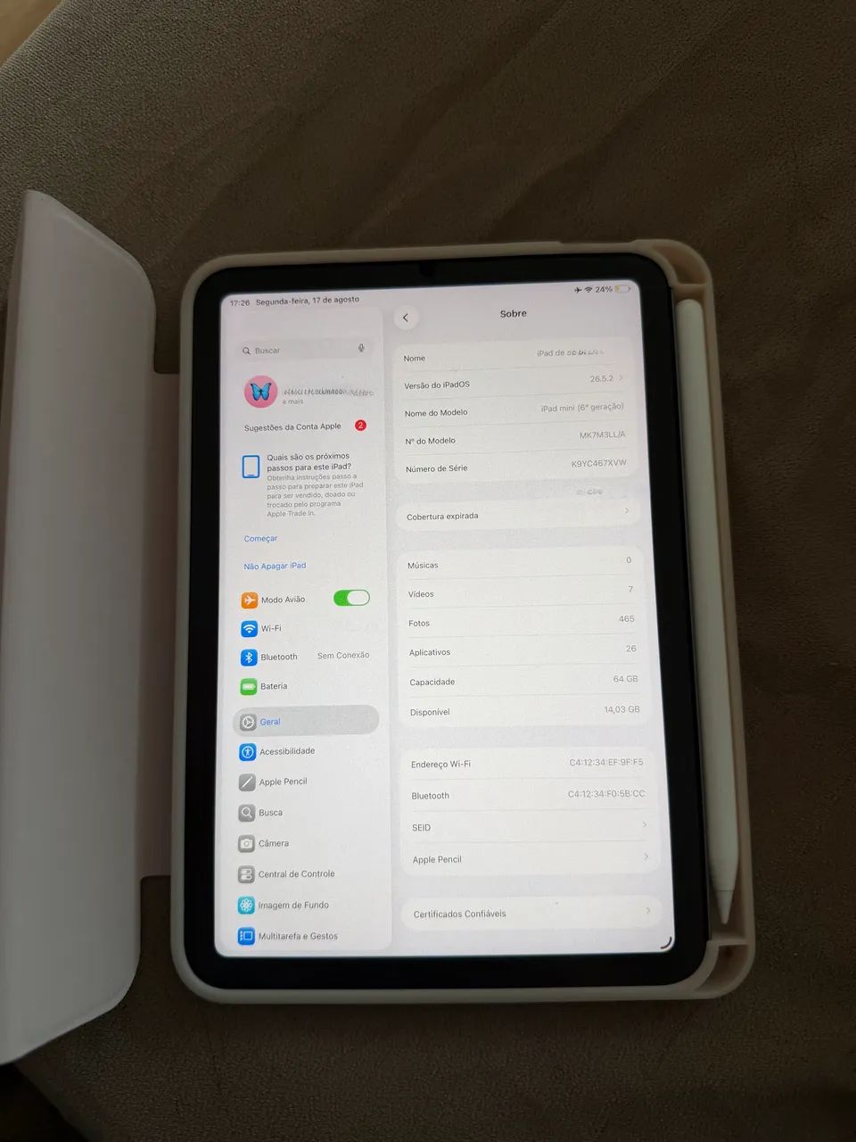 iPad mini 64gb + Apple Pencil 2 original - Foto 3