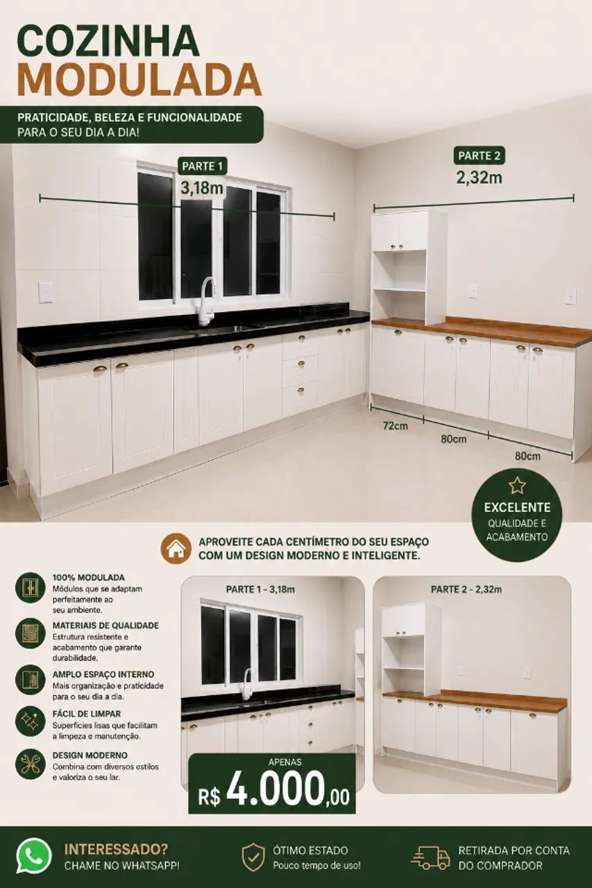 Cozinha modulada 