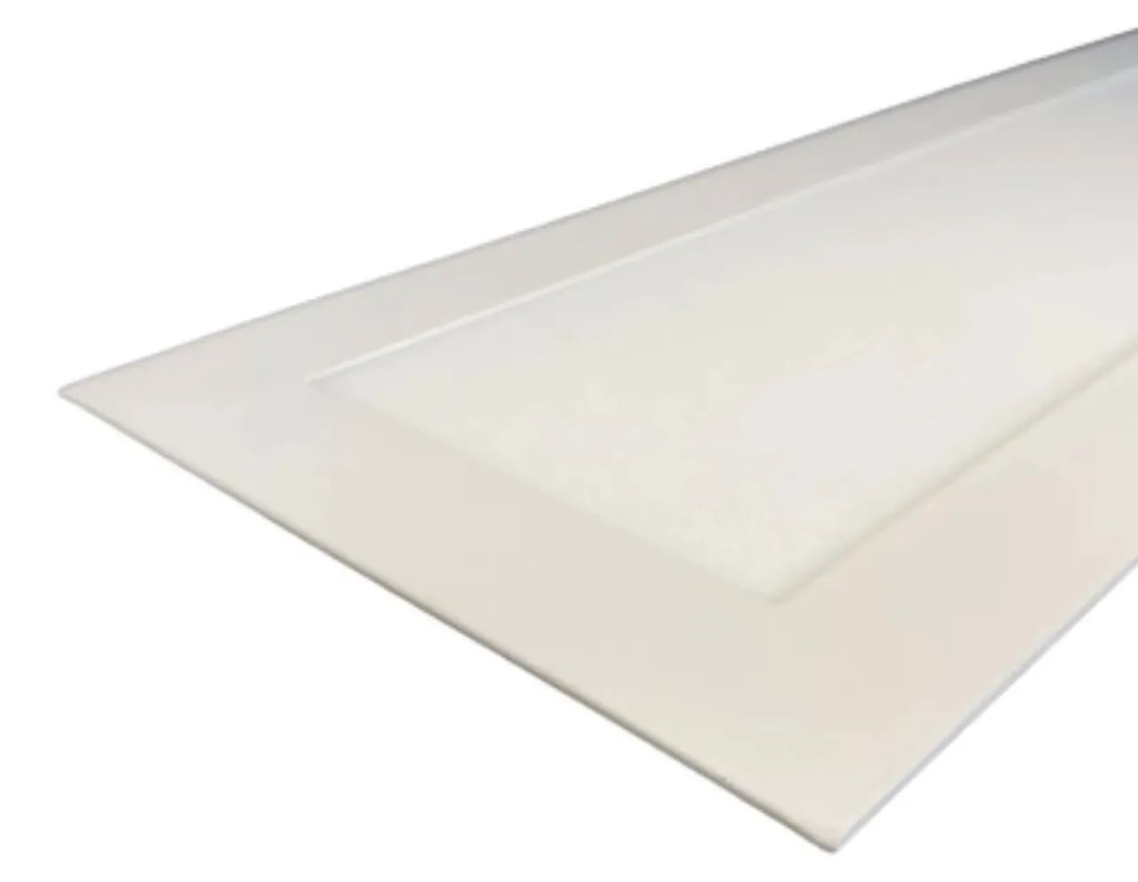 PAINEL DE EMBUTIR LED RETANGULAR 3000K 72W BIVOLT (L) 120CM X (P) 15CM ALUMÍNIO BRANCO