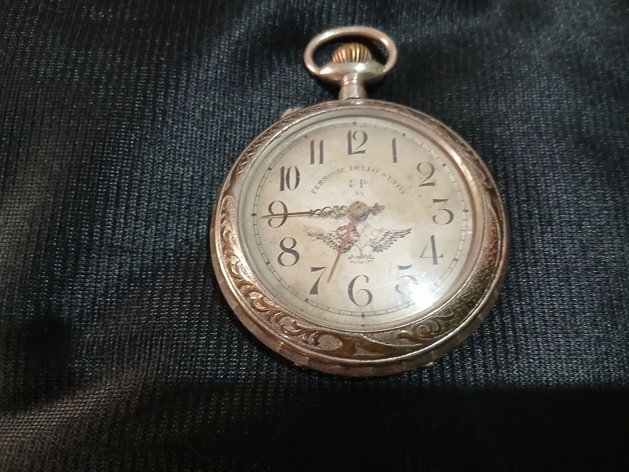 Relogio de bolso ferrovias italianas