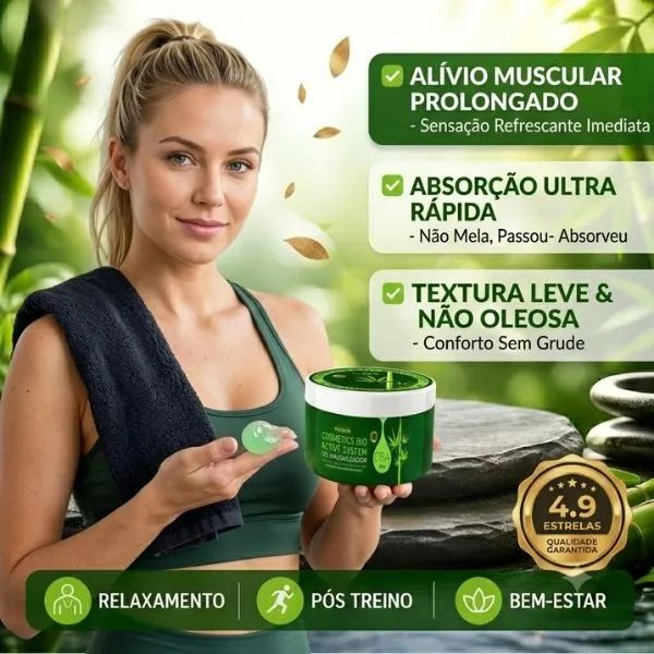 Gel Massageador Cosmects Bio Active System CBA BioInnova 250gr - Foto 2