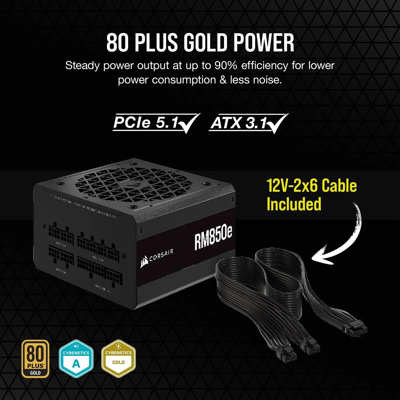 Fonte Corsair RM850e 850W Modular - Foto 3