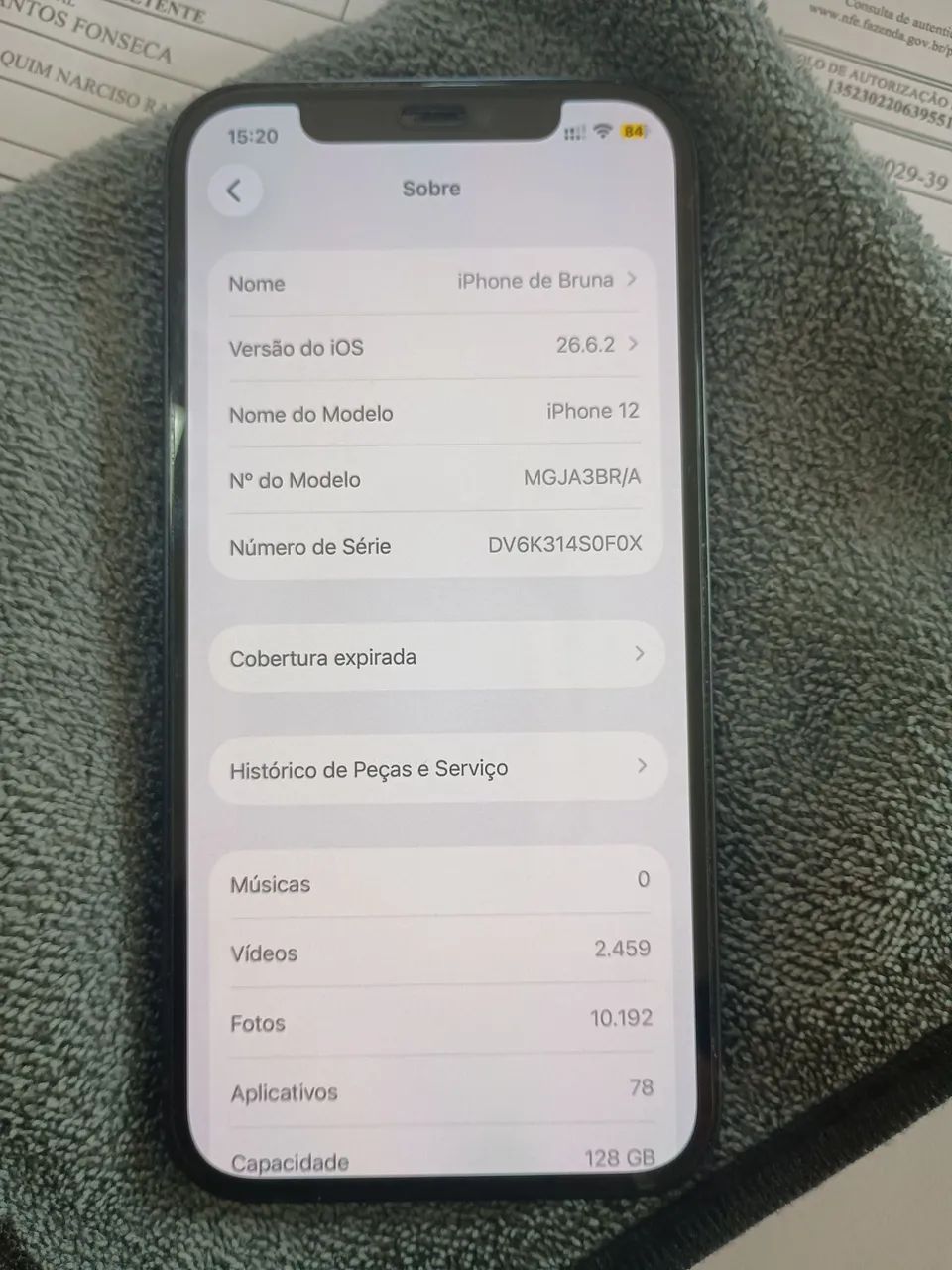 iPhone 12 - 128gb com caixa e nota fiscal 