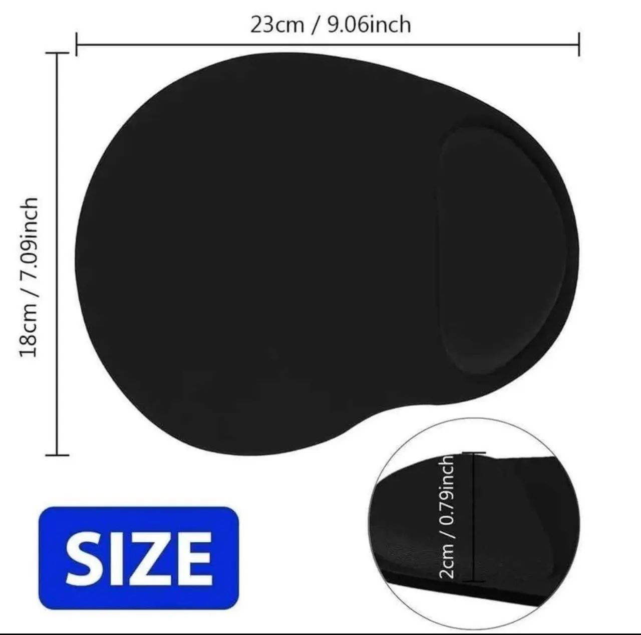 Mouse pad ergonômico com descanso de pulso antiderrapante - Foto 2