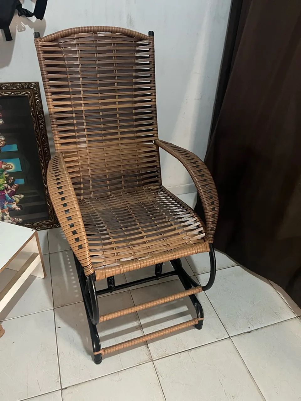Cadeira de balanço nova 3 molas 