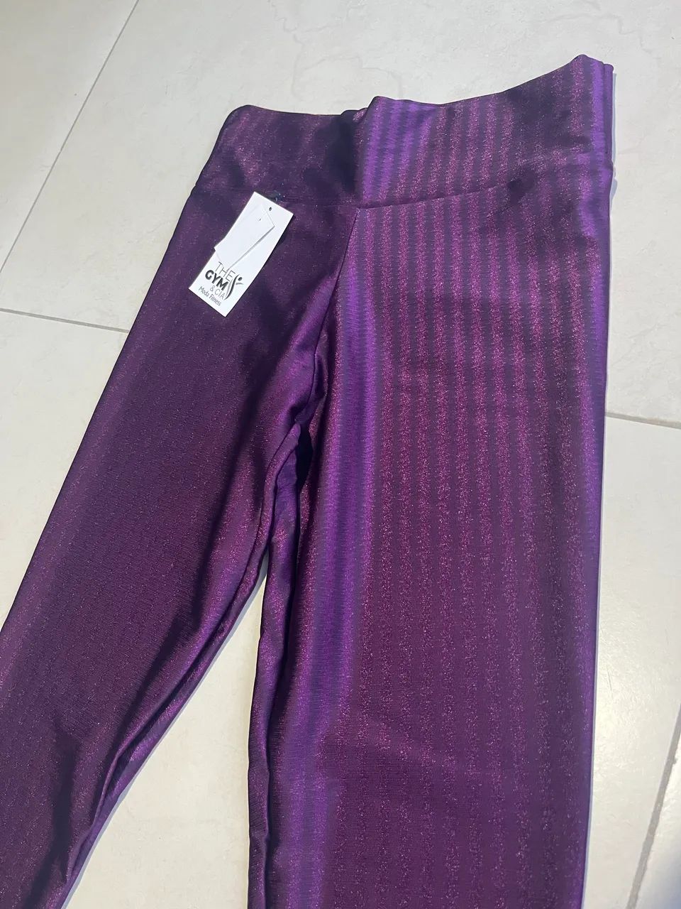 Calça legging de academia 3d NOVA roxo uva - Foto 2