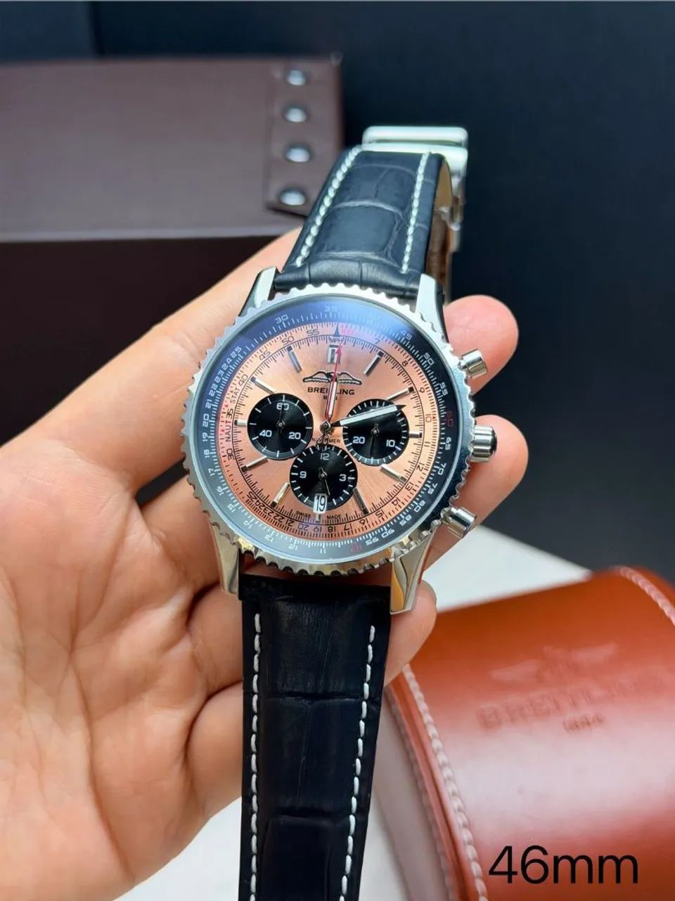 Relógio Estilo Breitling Navitimer B01 Chronograph. <br> - Foto 3