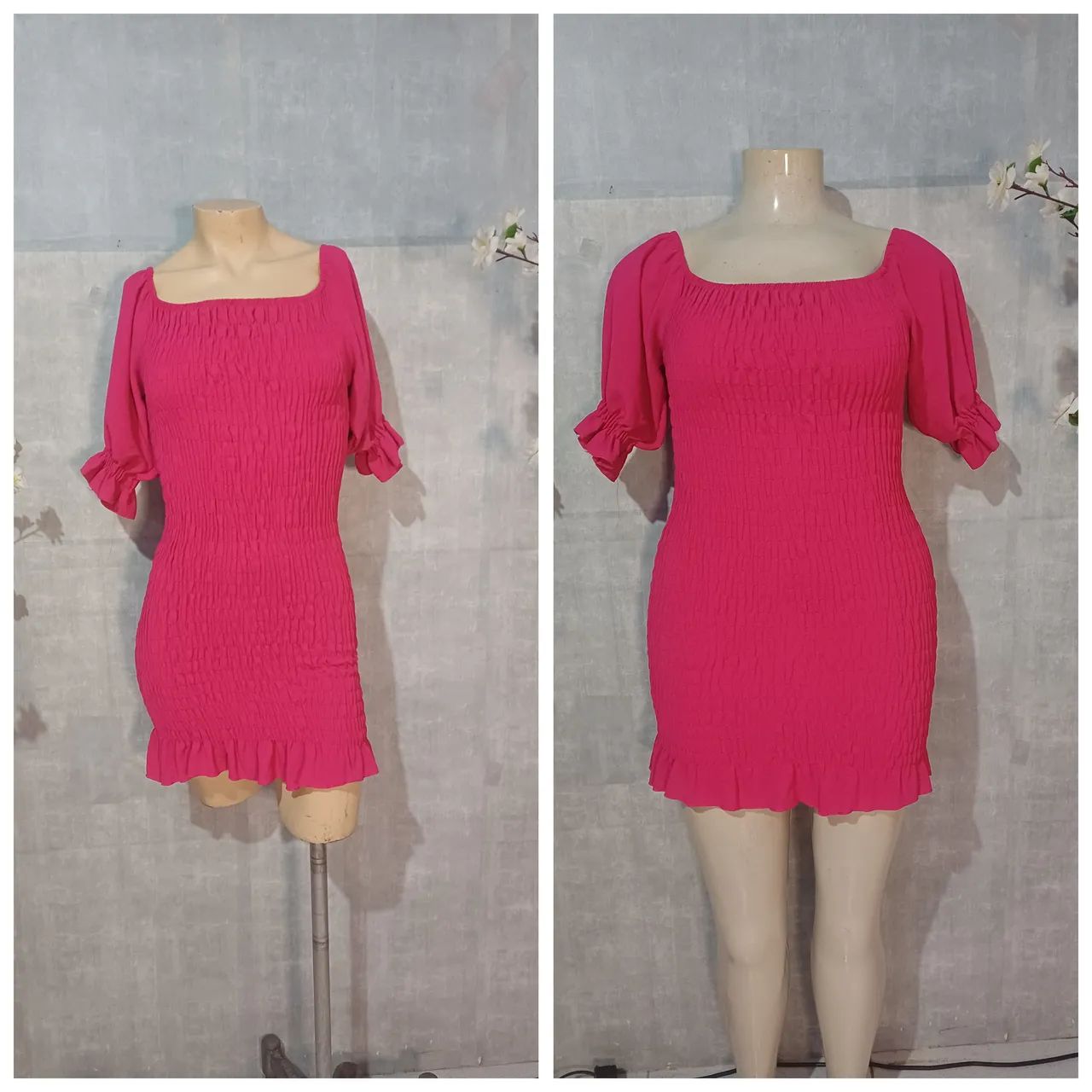 Vestidos curtos ciganinha Slim e Plus  - Foto 3