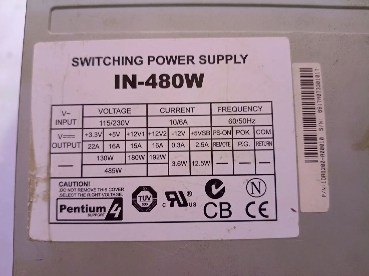 Fonte para PC 480w/120/230 v - Foto 2