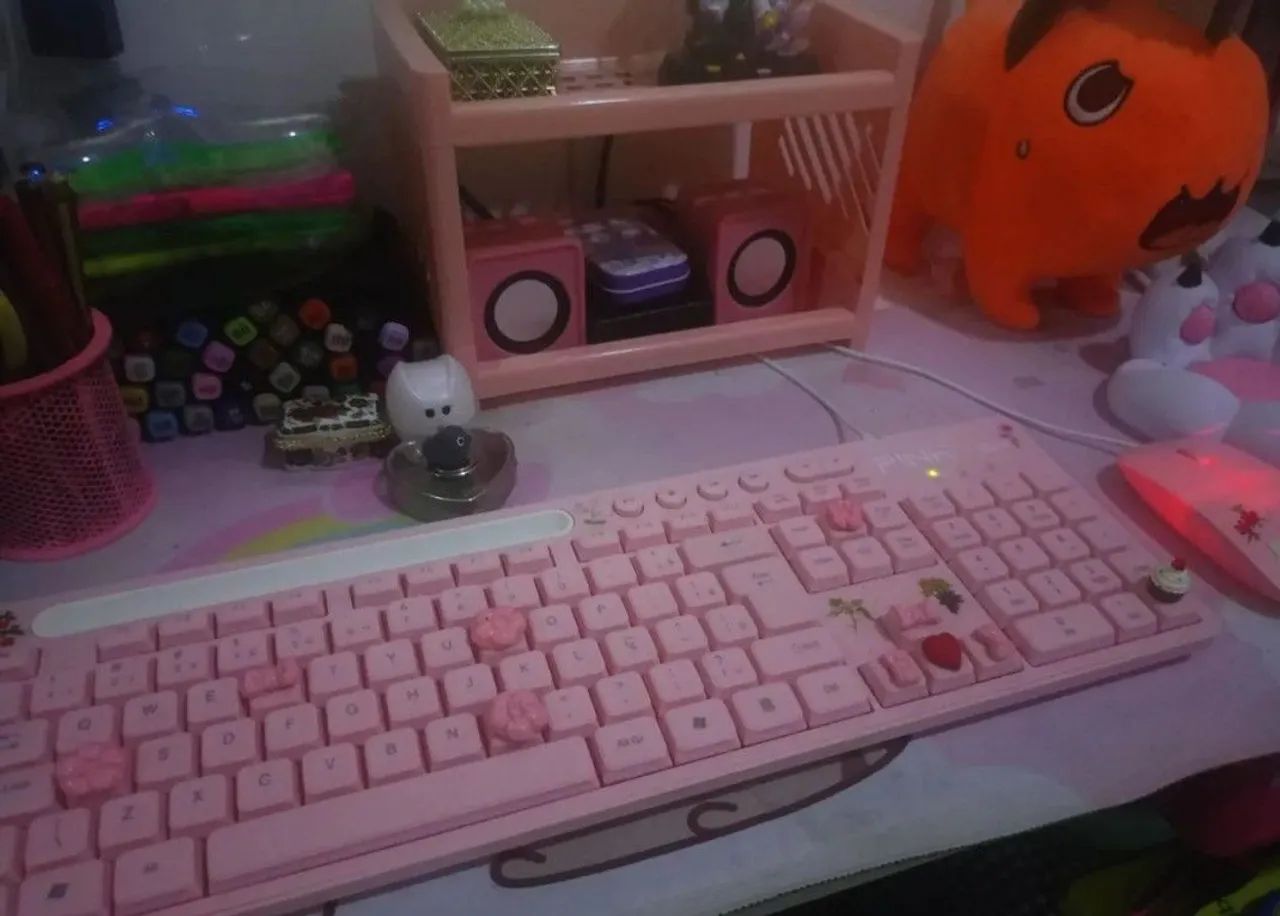 Kit para pc rosa