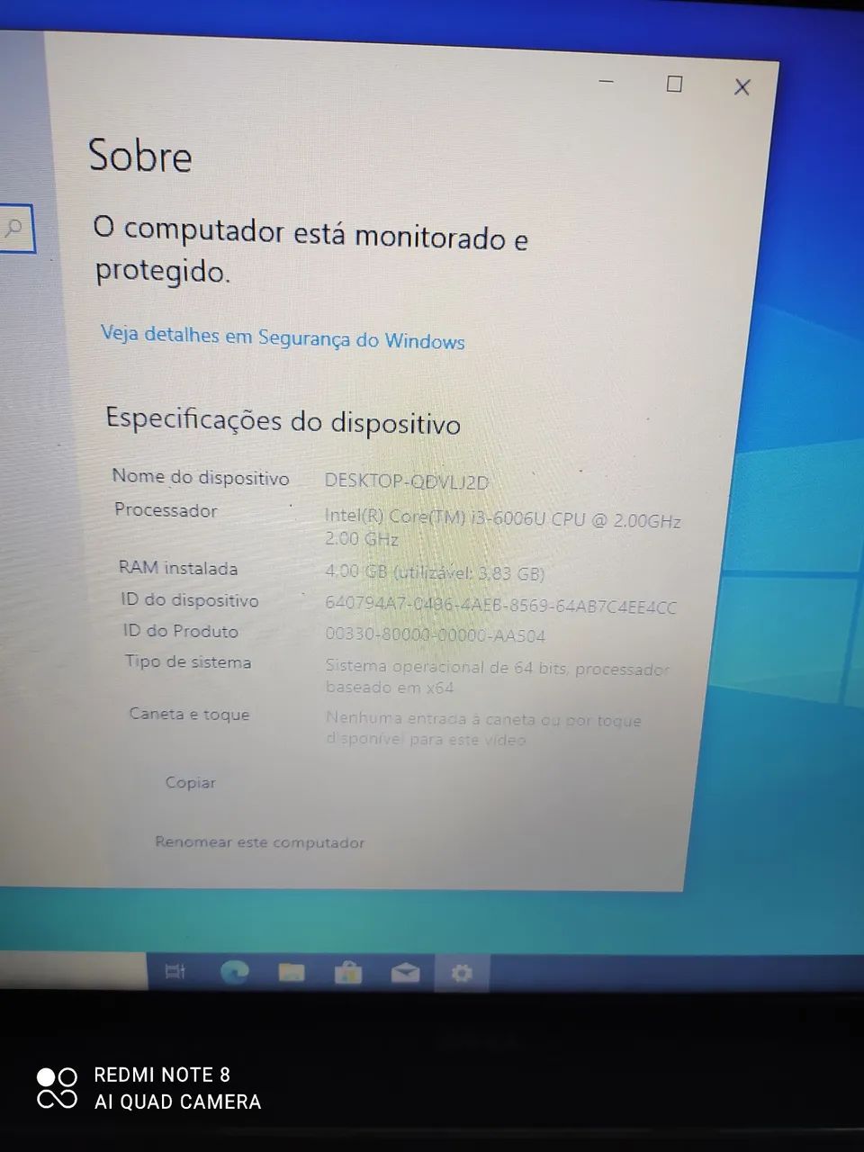 Notebook Dell processador i3 sexta geração - Foto 2