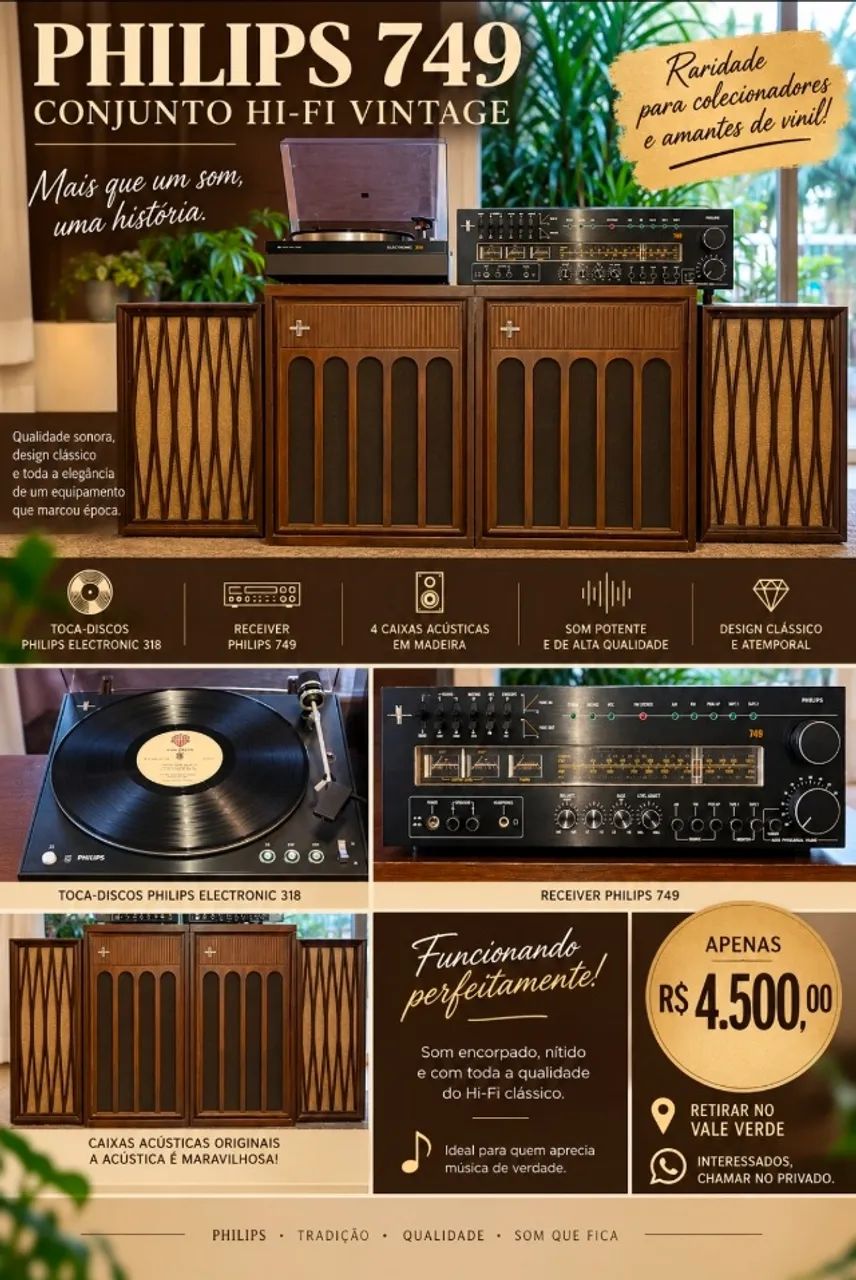 Toca discos Philips 749