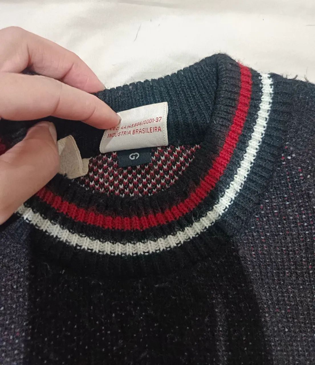 Blusa masculina de lã vintage  - Foto 4